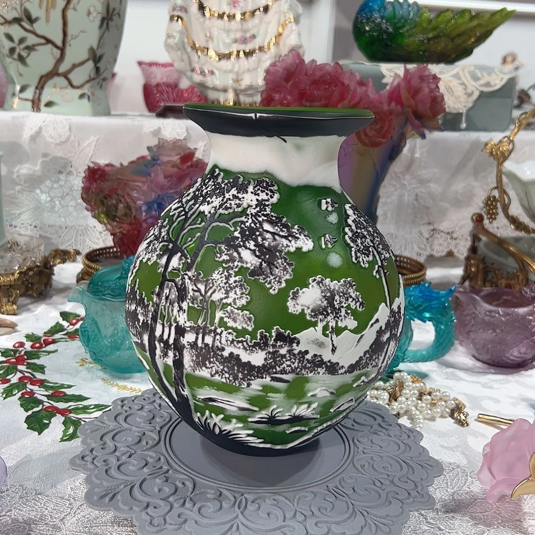 陶瓷Y193格雷花瓶钱袋子一只