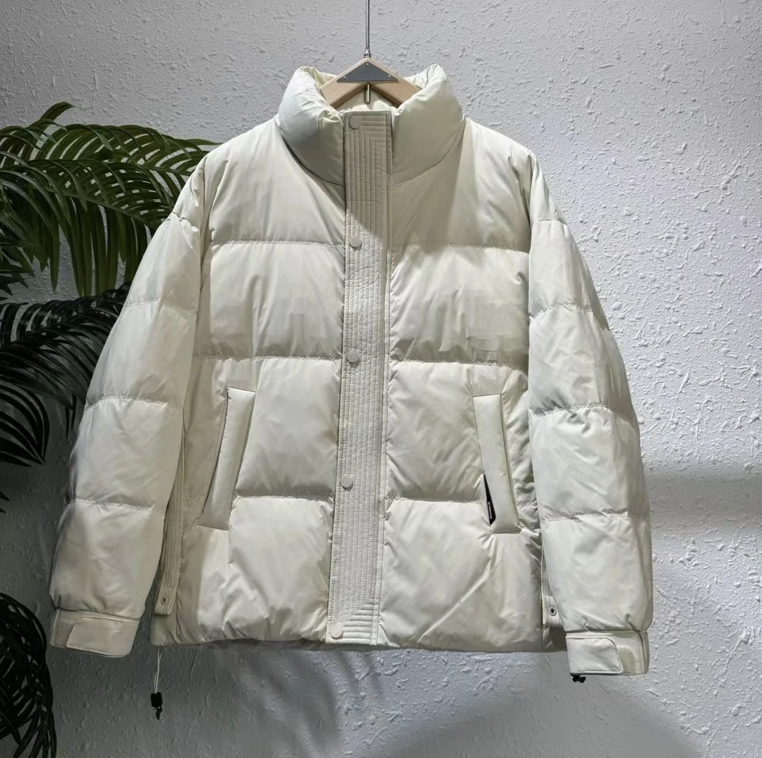 米白【立领麦穗】冬季宽松户外蓄热保暖流行立领防寒外套8810