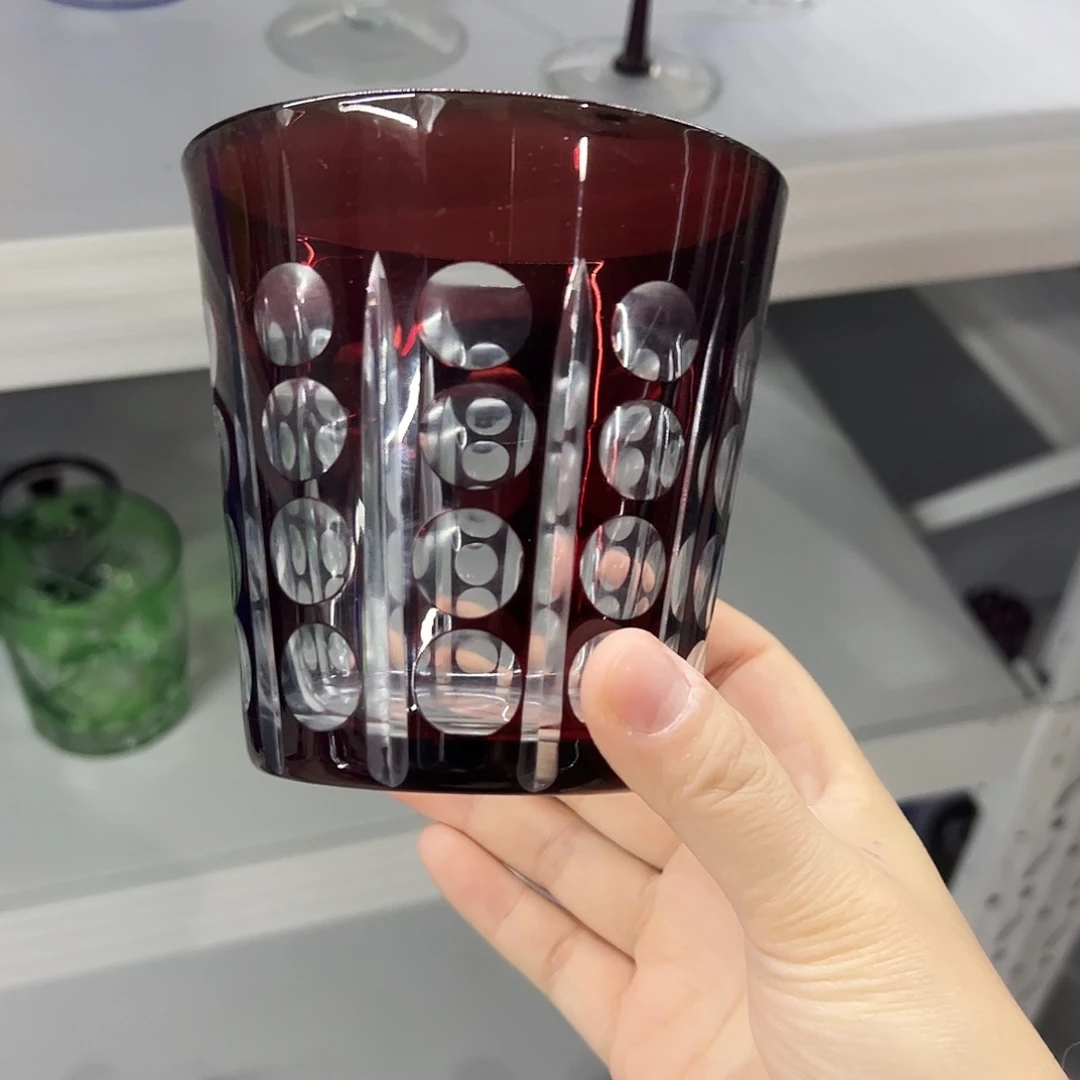 水晶玻璃平底款微瑕一个