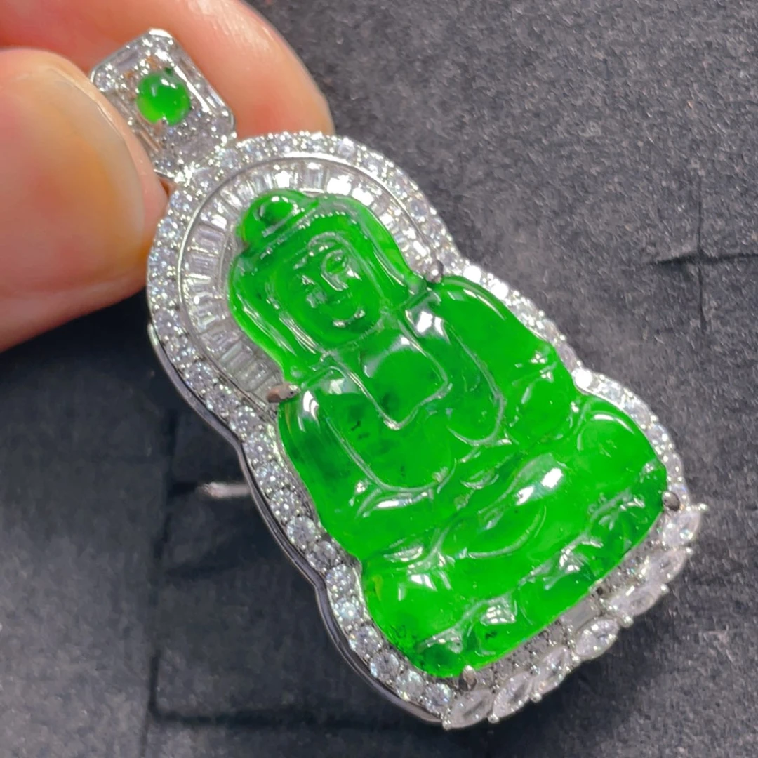 翡翠未镶嵌吊坠(不含链)