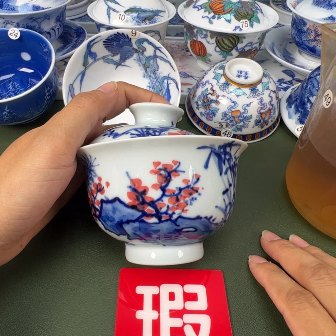 景德镇纯手工纯手绘茶具木木76