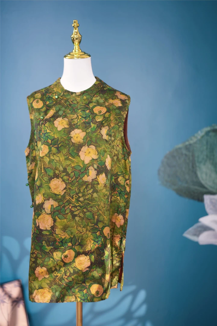 A22.绿玫瑰无袖奥戴