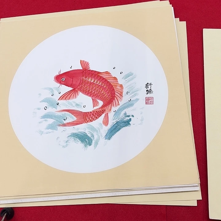国画花鸟等图案和50.5 0