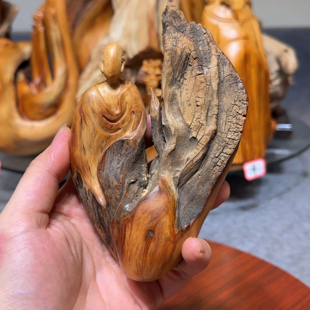 柏木崖柏手把件摆件