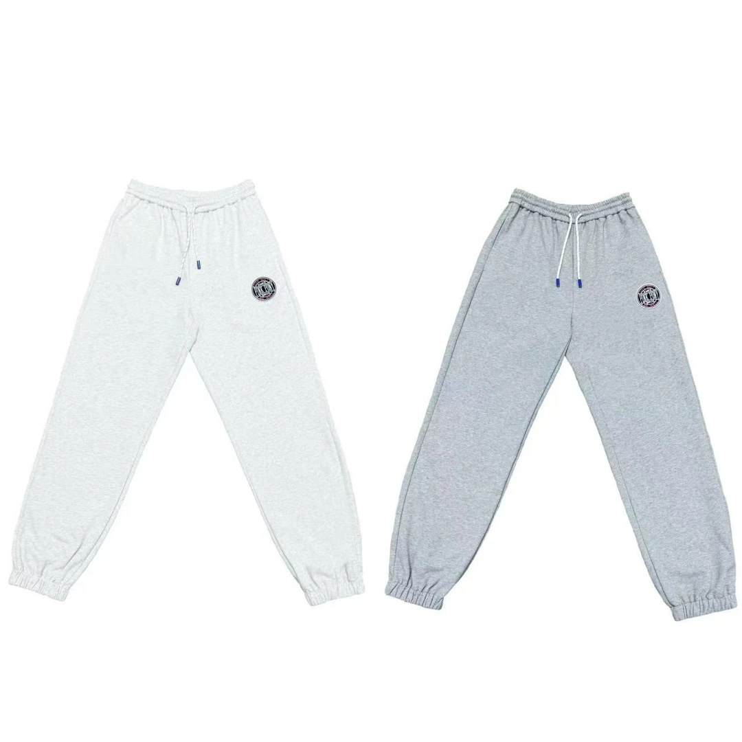 [XJ]双灰两色抽绳束脚徽章潮流时尚百搭儿童卫裤(春日满满)