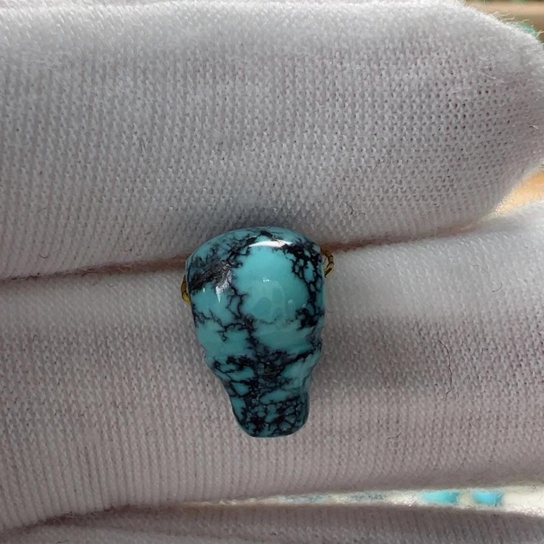 未镶嵌绿松石三通 7.8mm