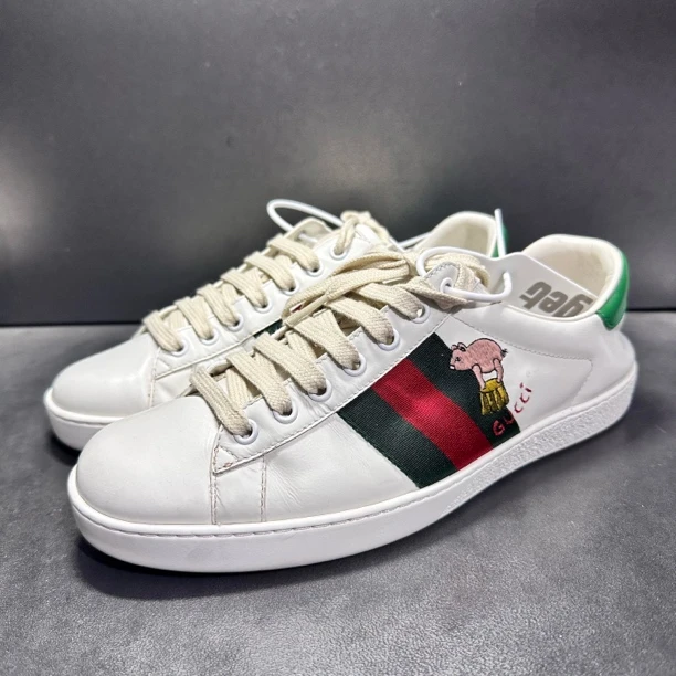 95新 GUCCI/古驰 40.5码/古驰95新 低帮猫和老鼠板鞋