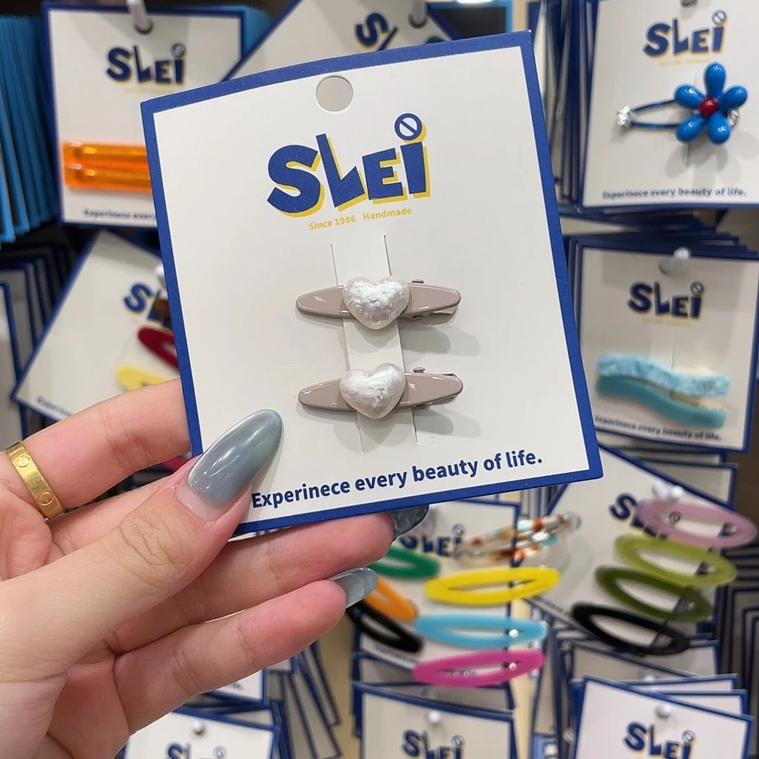 布艺非金属粉色白爱心一组