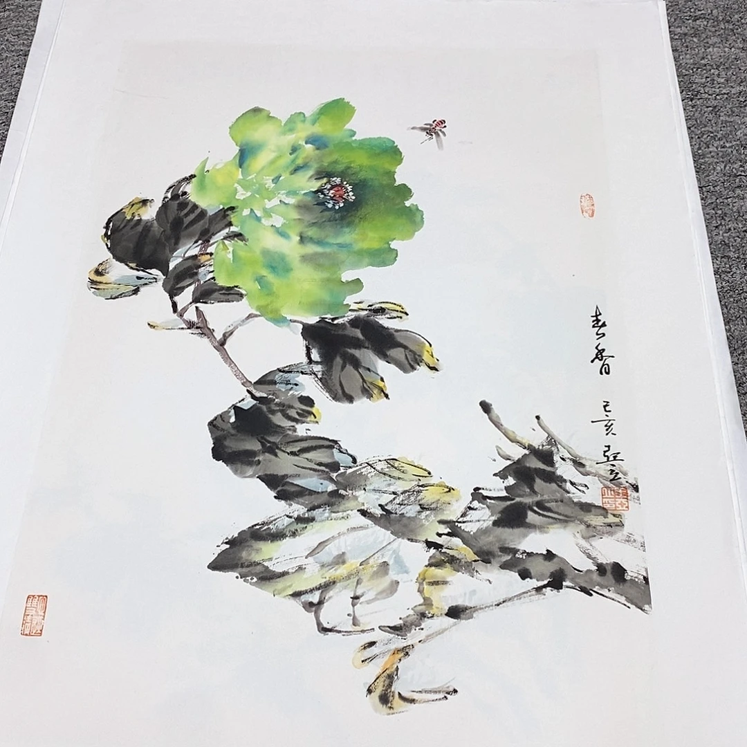 国画王亚立四尺三开精品佳作