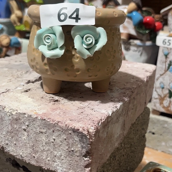 粗陶材质多肉花盆64瑕疵