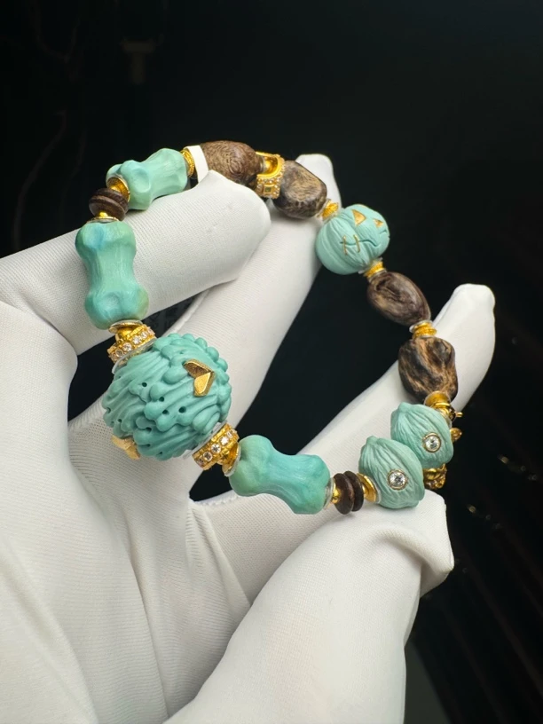 S011001达拉干松石海浪18K手串