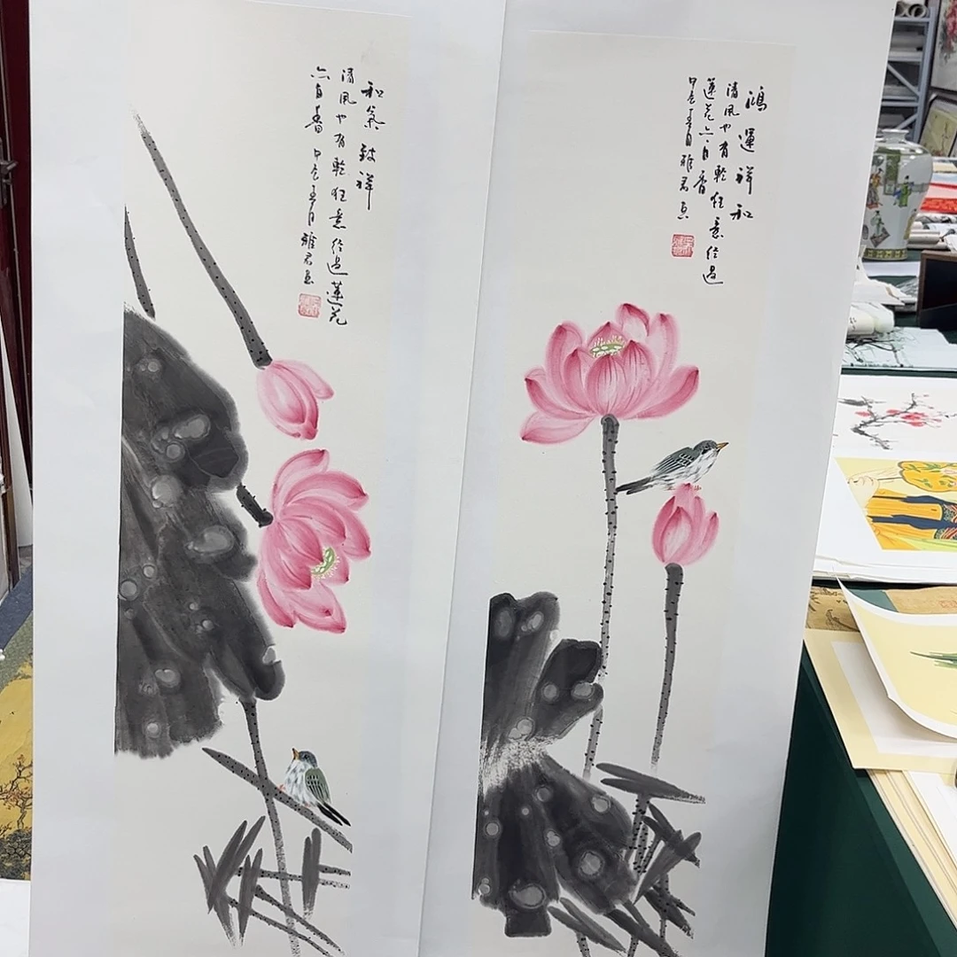国画纯手绘宣纸国画作品