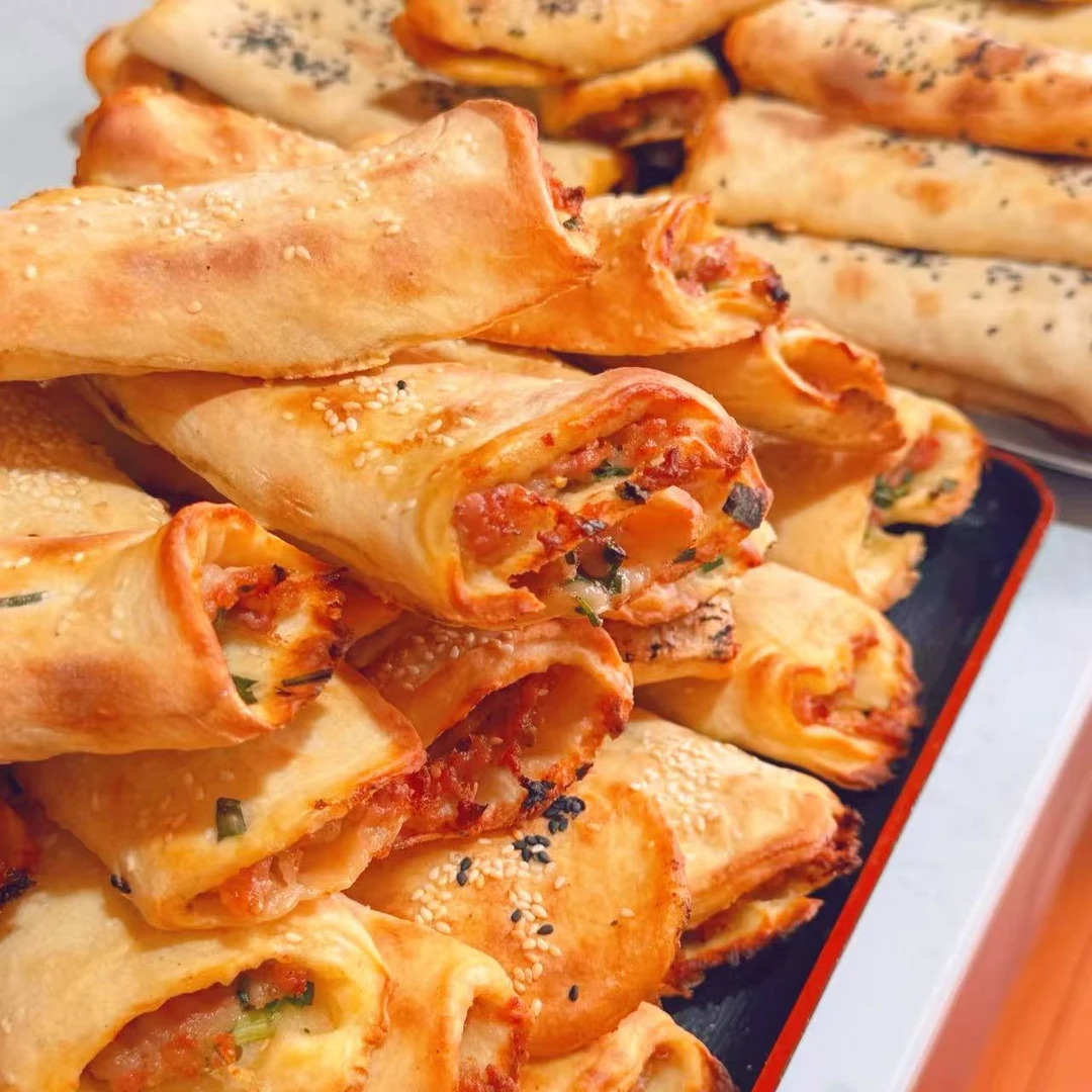 颜后有令衢州手工搁袋饼梅干菜葱肉卷饼400g/袋