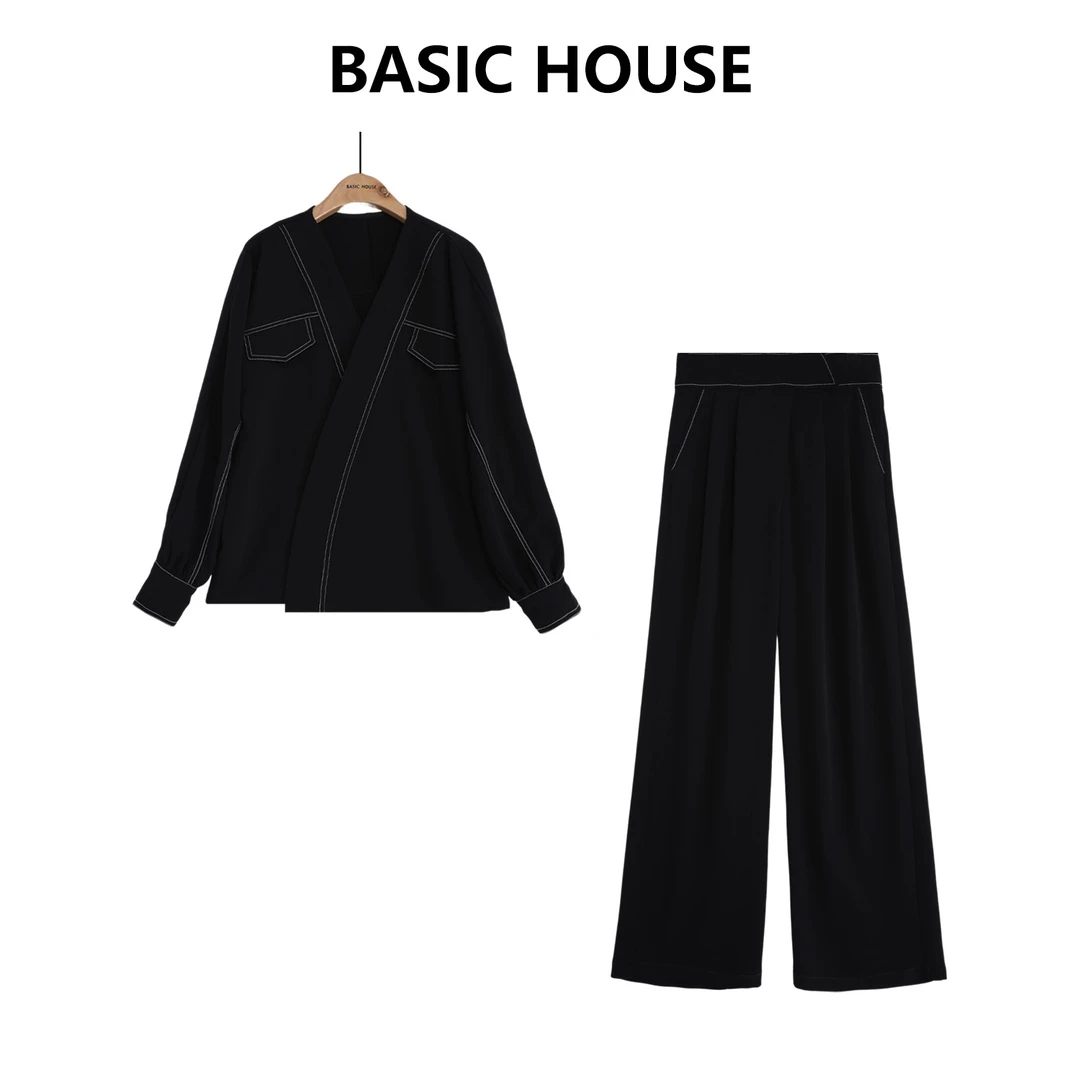 Basic House百家好气质春季新款百搭时尚显瘦套装B1335B5DC82