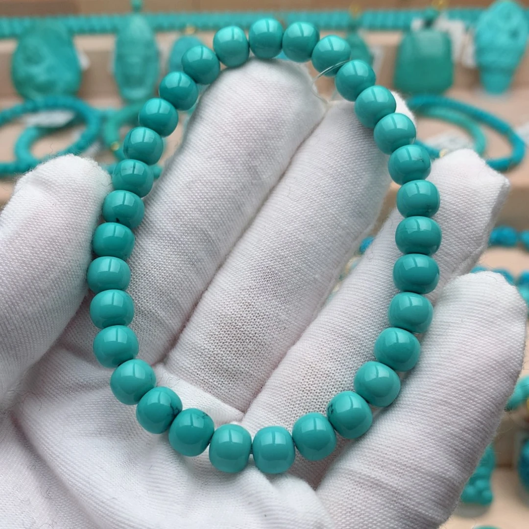 绿松石未镶嵌珠宝奇石7mm