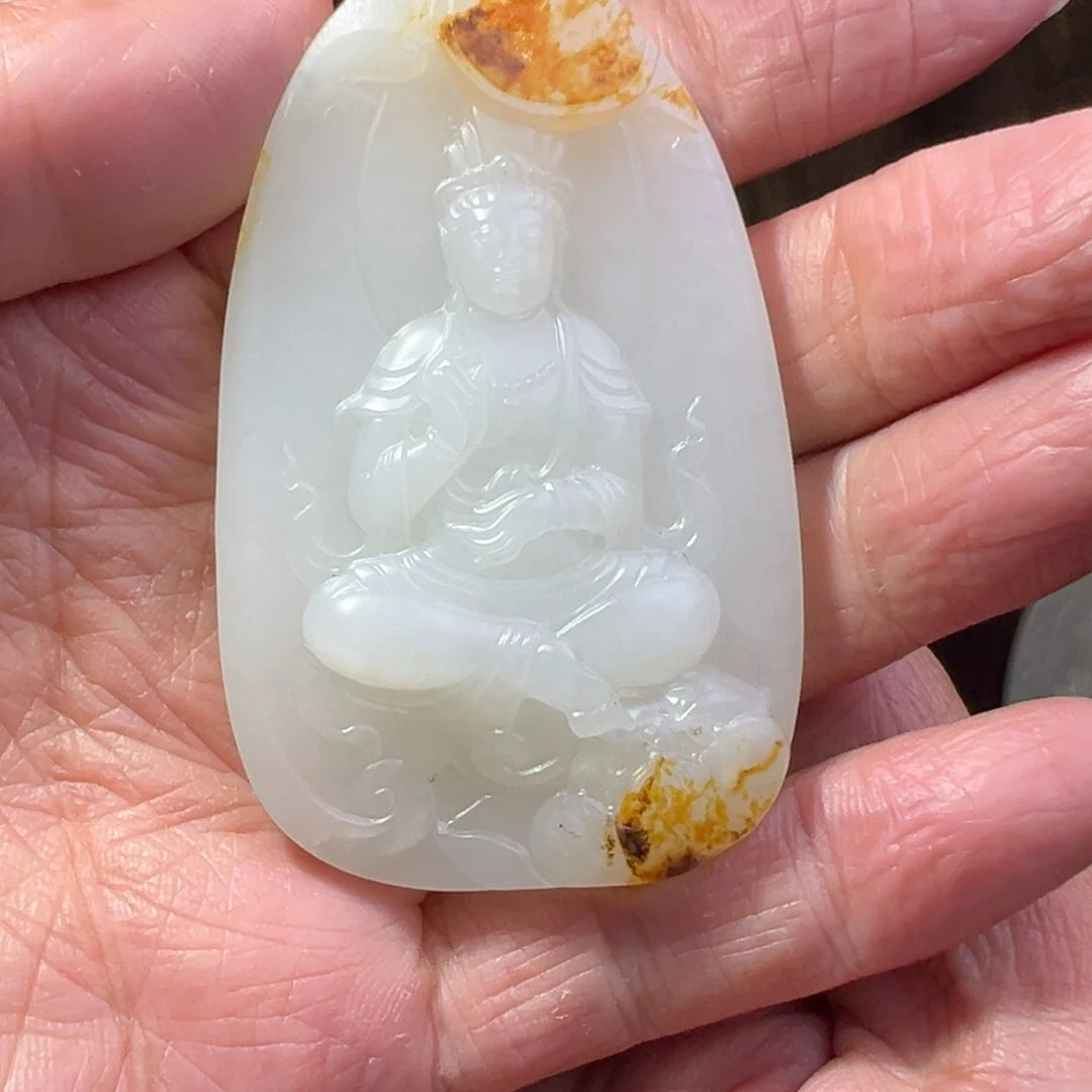 明***好未镶嵌和田玉挂件