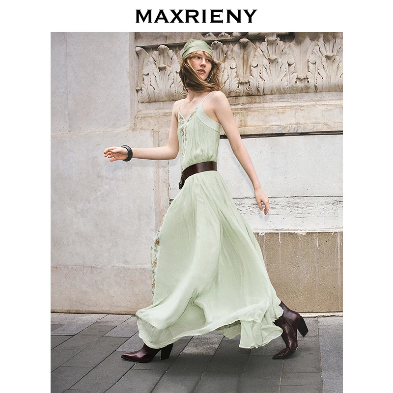 MAXRIENY【商场同款】2025出行夏连衣裙