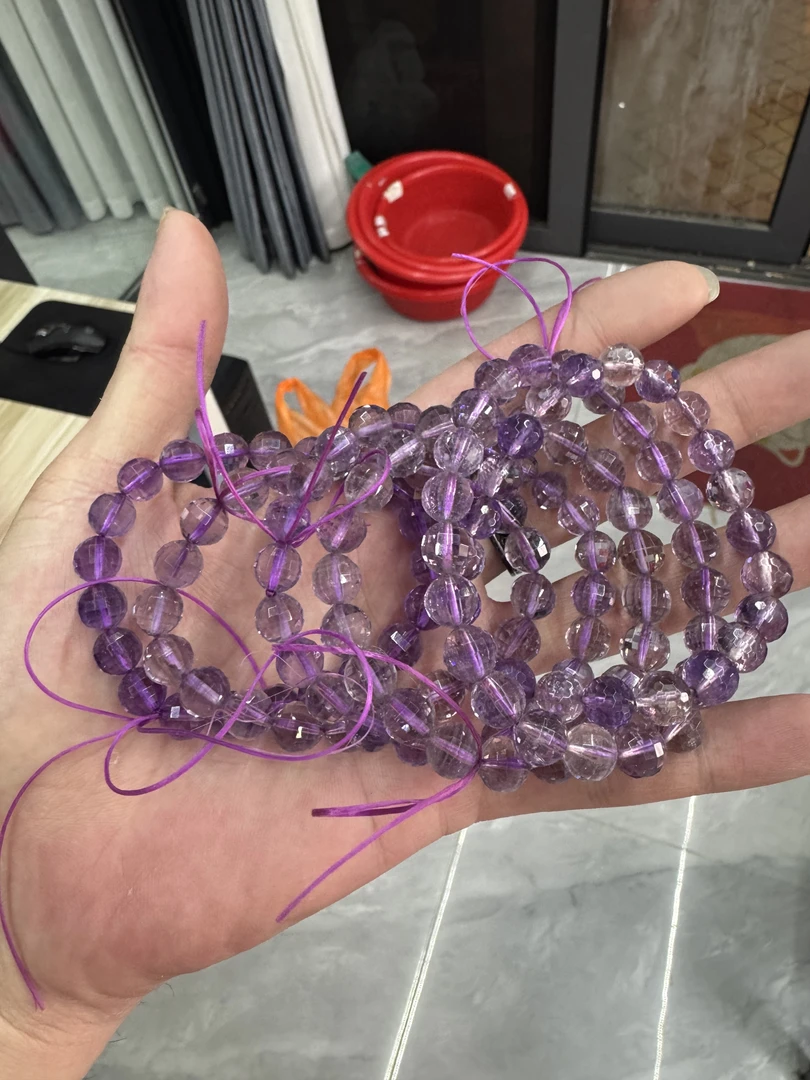 天然紫水晶32切面亮闪聚光