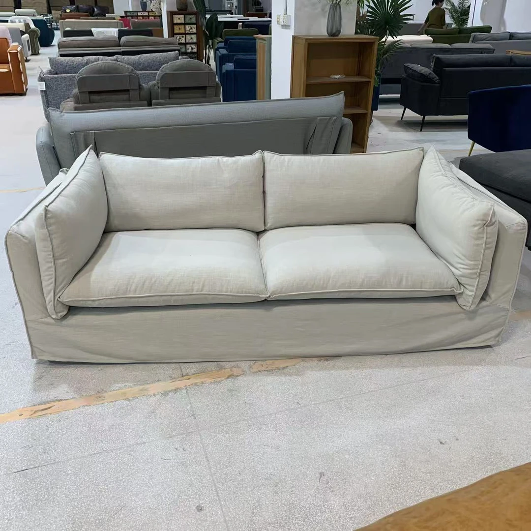 网红家用布艺沙发客厅三人位沙发北欧简约东莞沙发客厅2025最新款