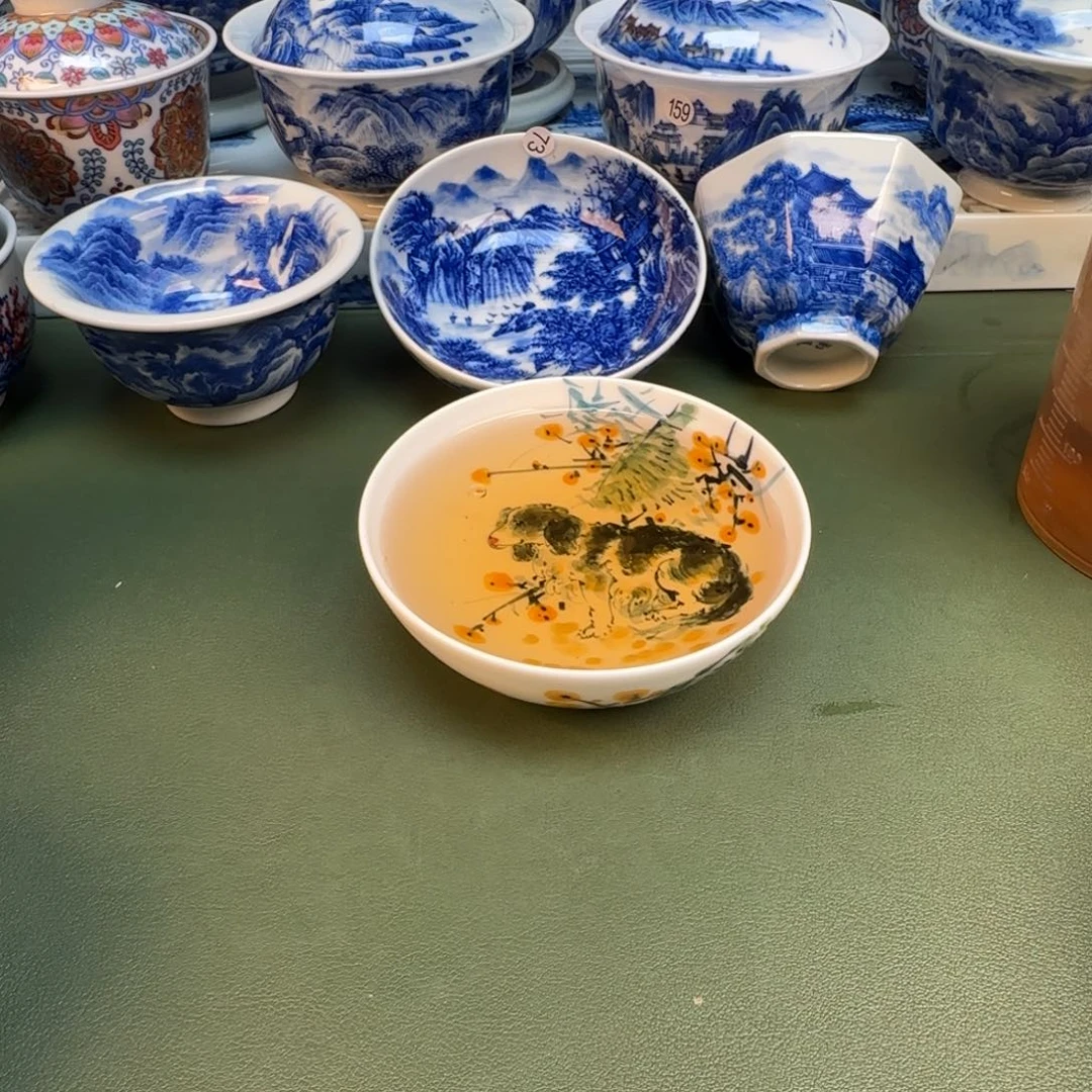 纯手工纯手绘茶具石头23