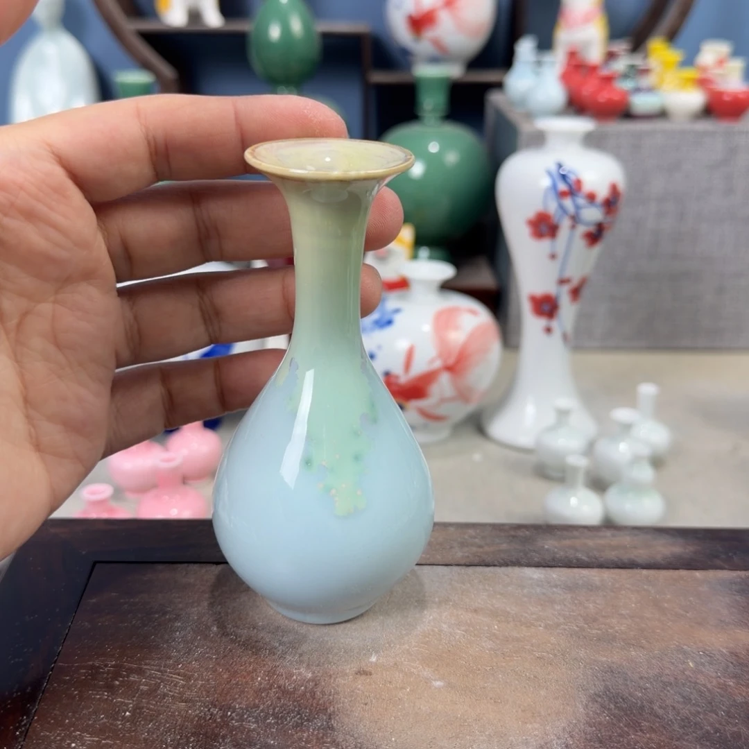 陶瓷手工小花器摆件