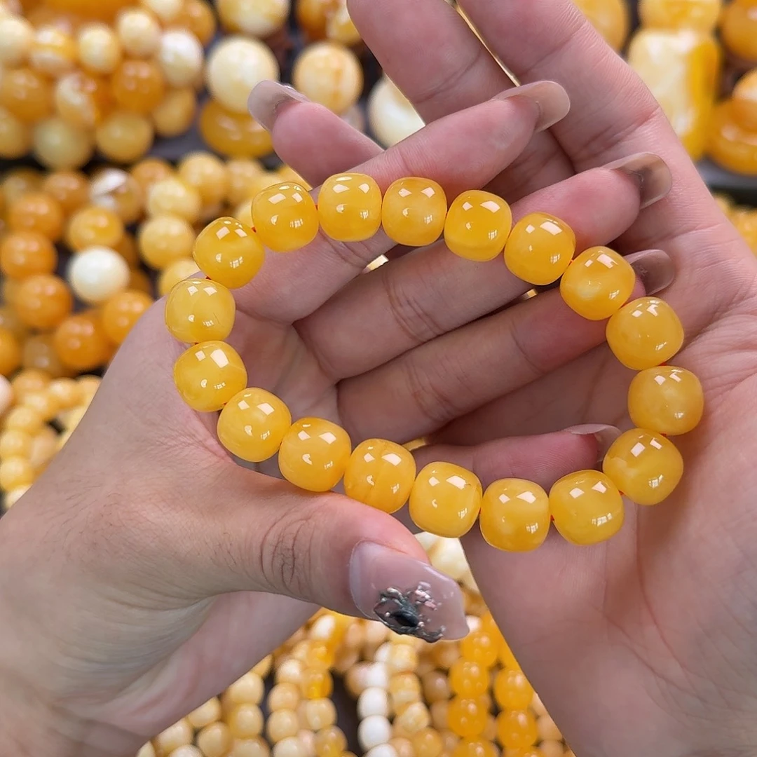 蜜蜡未镶嵌珠宝奇石同料13‘mm