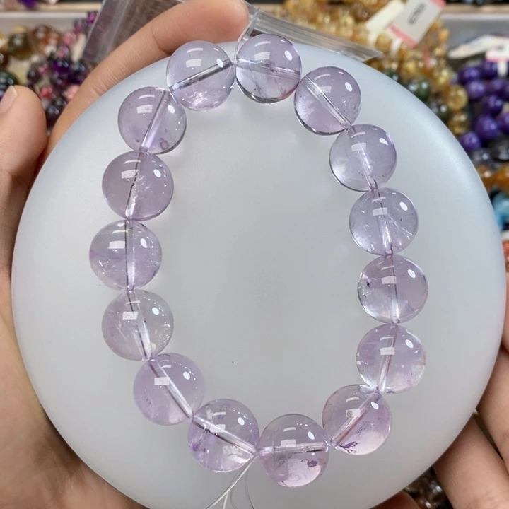 未镶嵌手链水晶薰衣草紫水晶15左右