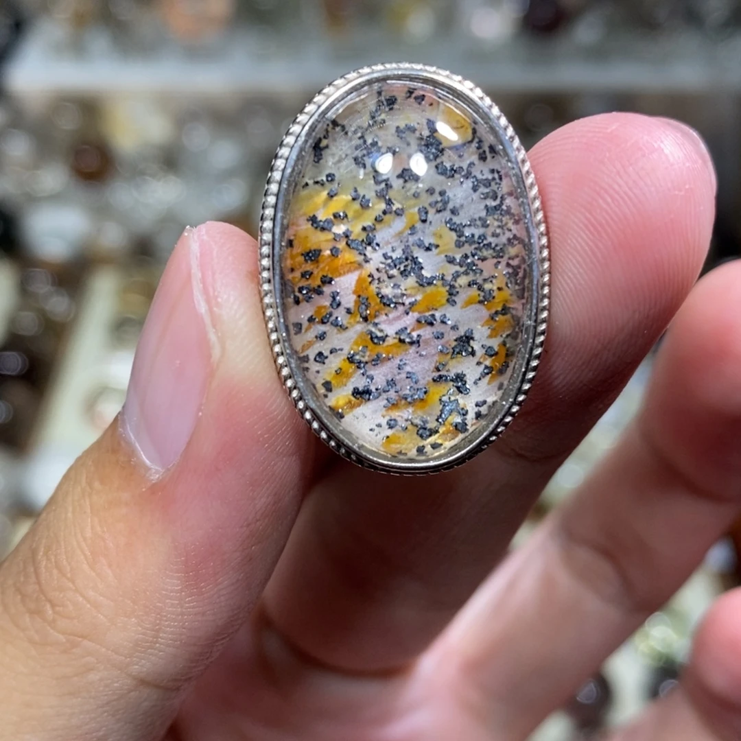 珠宝半成品银S925镶嵌水晶