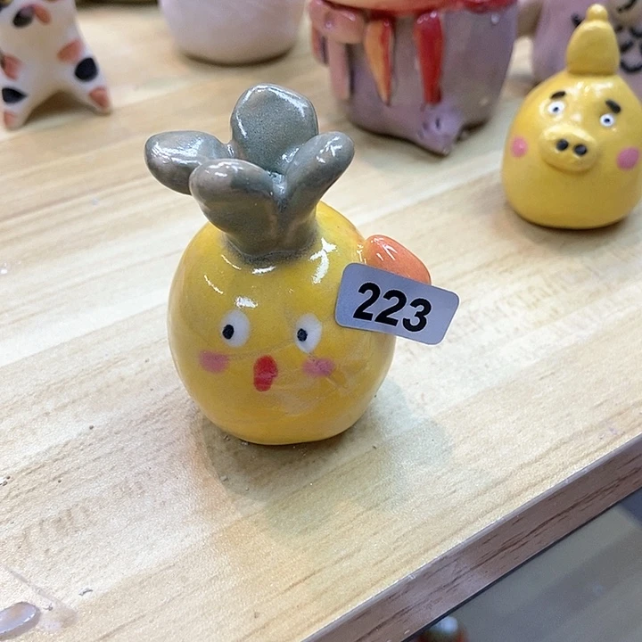 摆件直播间手工陶瓷摆件223