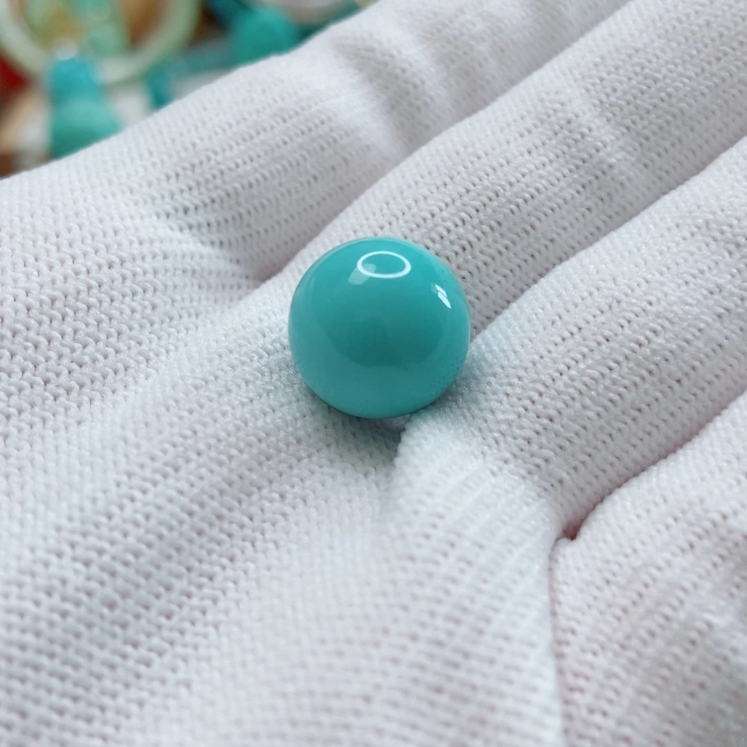 绿松石未镶嵌珠子13mm