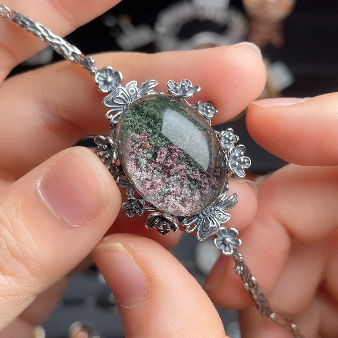 水晶手链银S925镶嵌111111