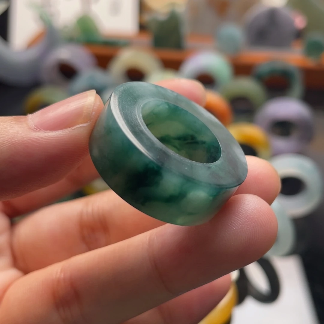 定制翡翠未镶嵌  泡泡小宽版