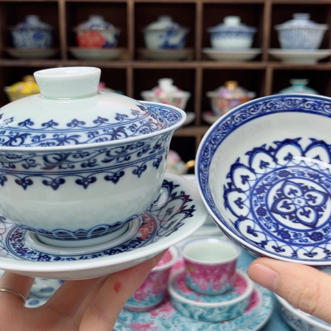 宝象三才盖碗➕普洱杯