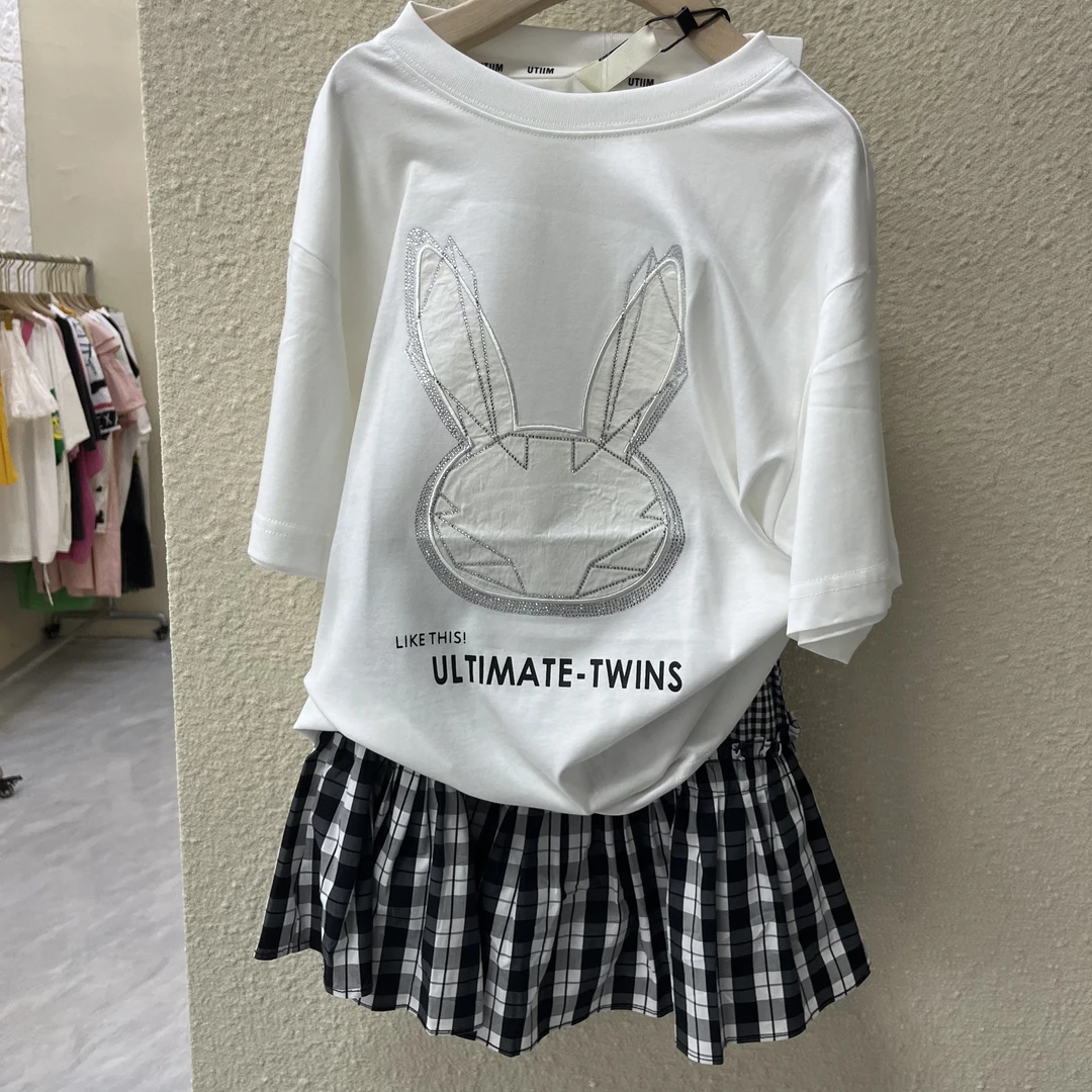 松韩屋童装原创品牌中大童宽松吸汗短袖圆领休闲风T恤 59号