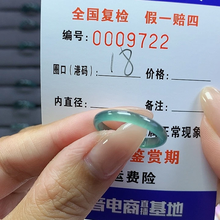 翡翠戒指未镶嵌     9722