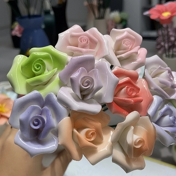 陶瓷纯手工捏花设计