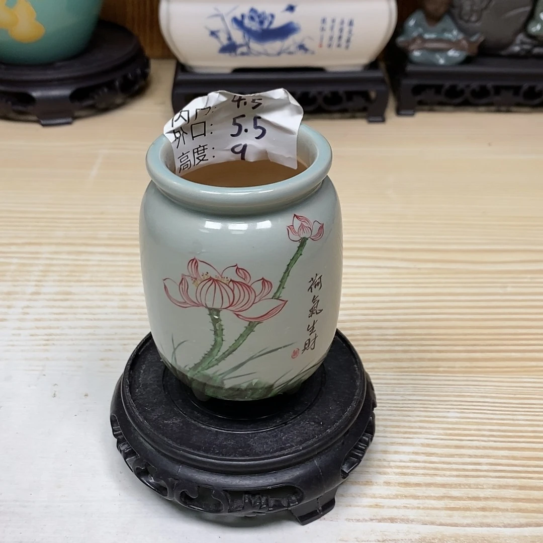 紫砂陶瓷花盆浮力