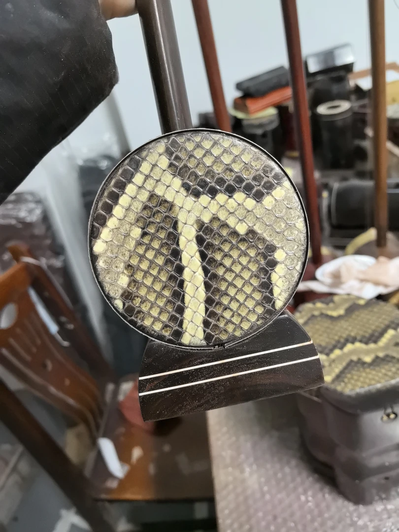 老红木整筒龙头花鼓大筒