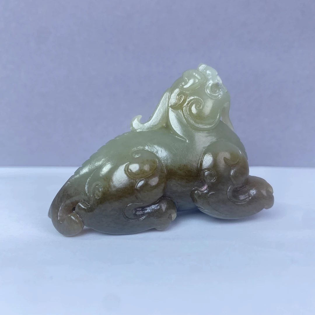 A085 和田玉平广王独龙玺