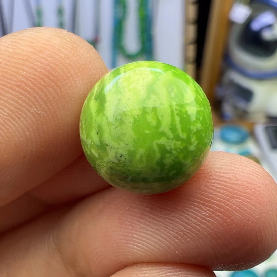 菜籽黄玉化圆珠11+