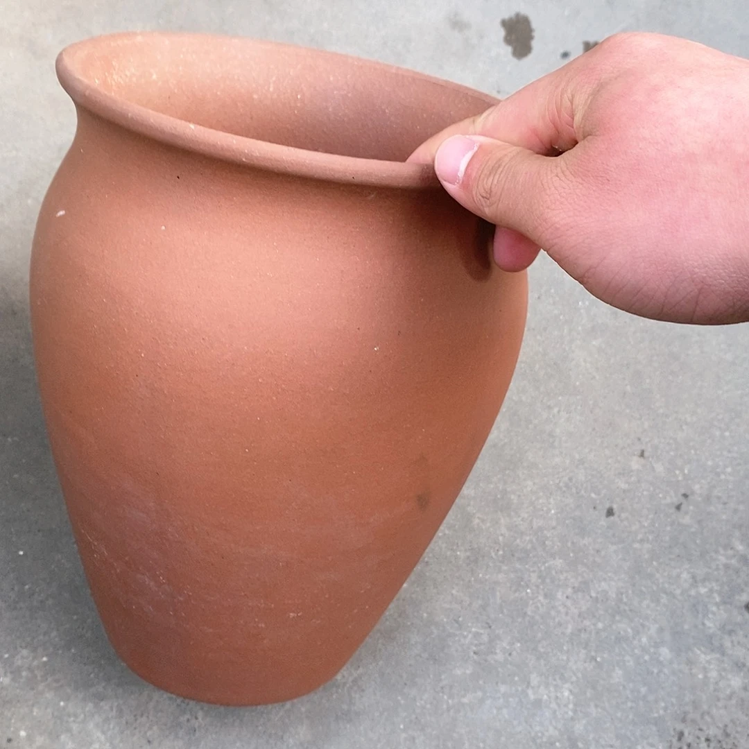 紫砂花盆瑕疵口20高25