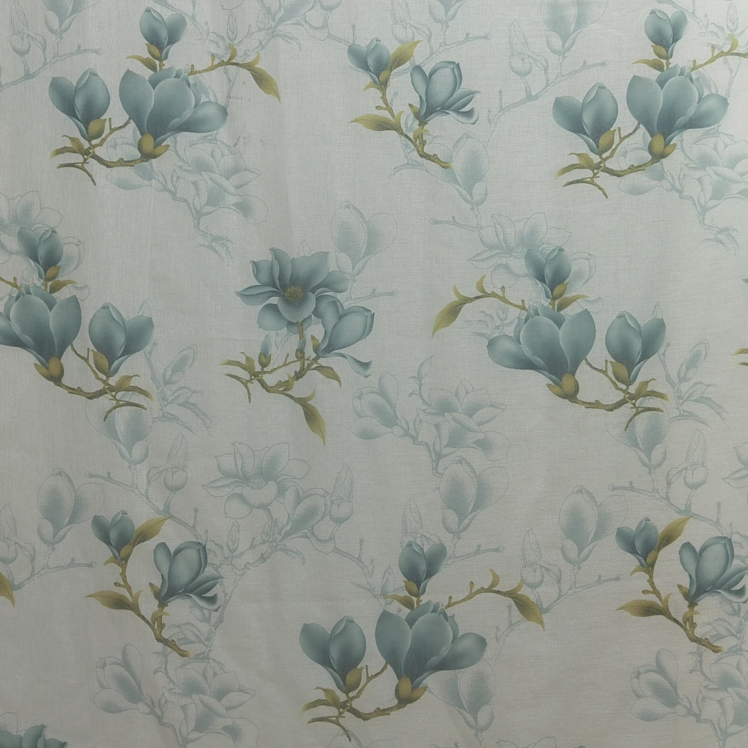 00053 成品5d印花挂钩款阳台透气阳光纱帘宽6米高2.6米免费对开