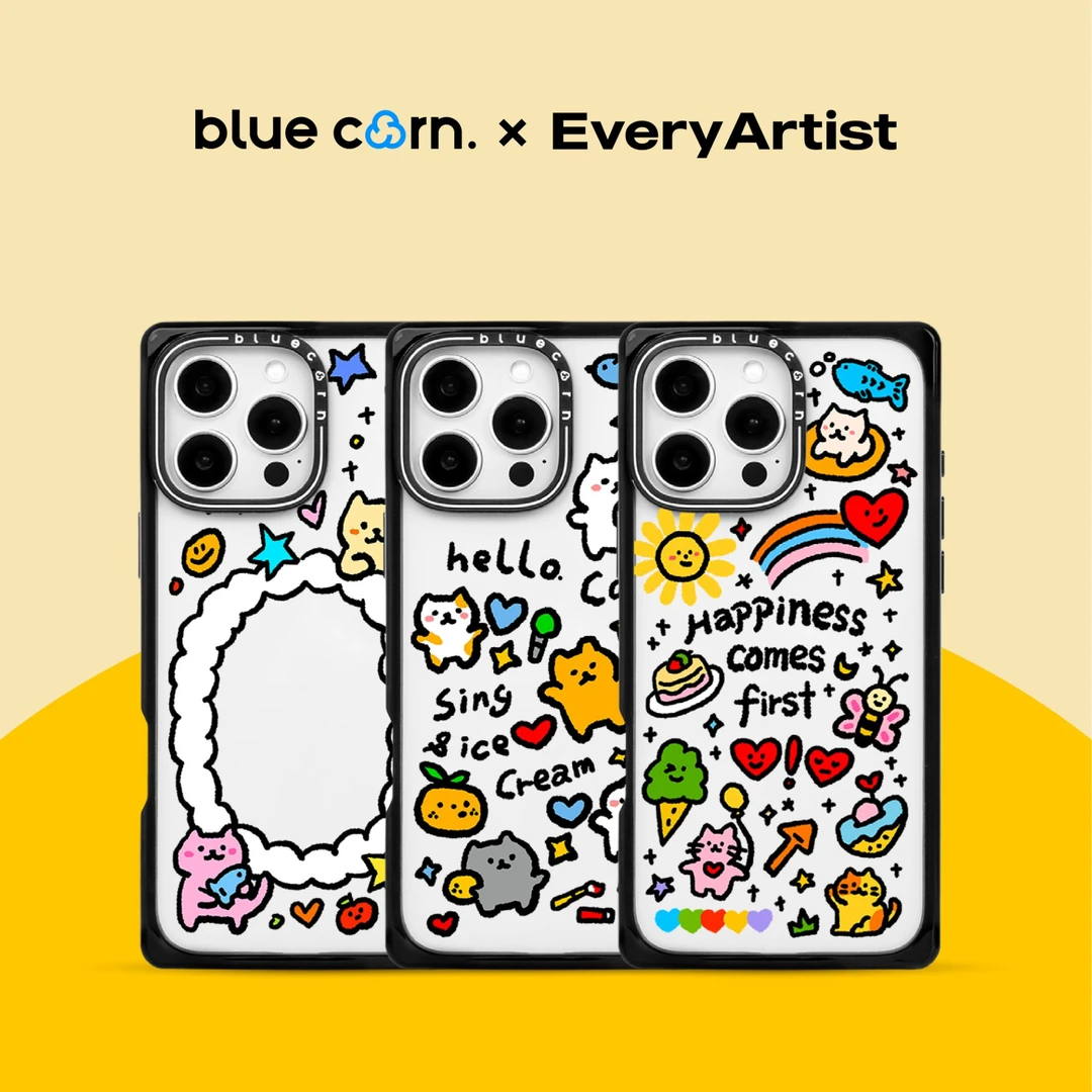 Bluecorn喵系列 春日喵生活适用于iPhone16/15/ProMax磁吸手机壳