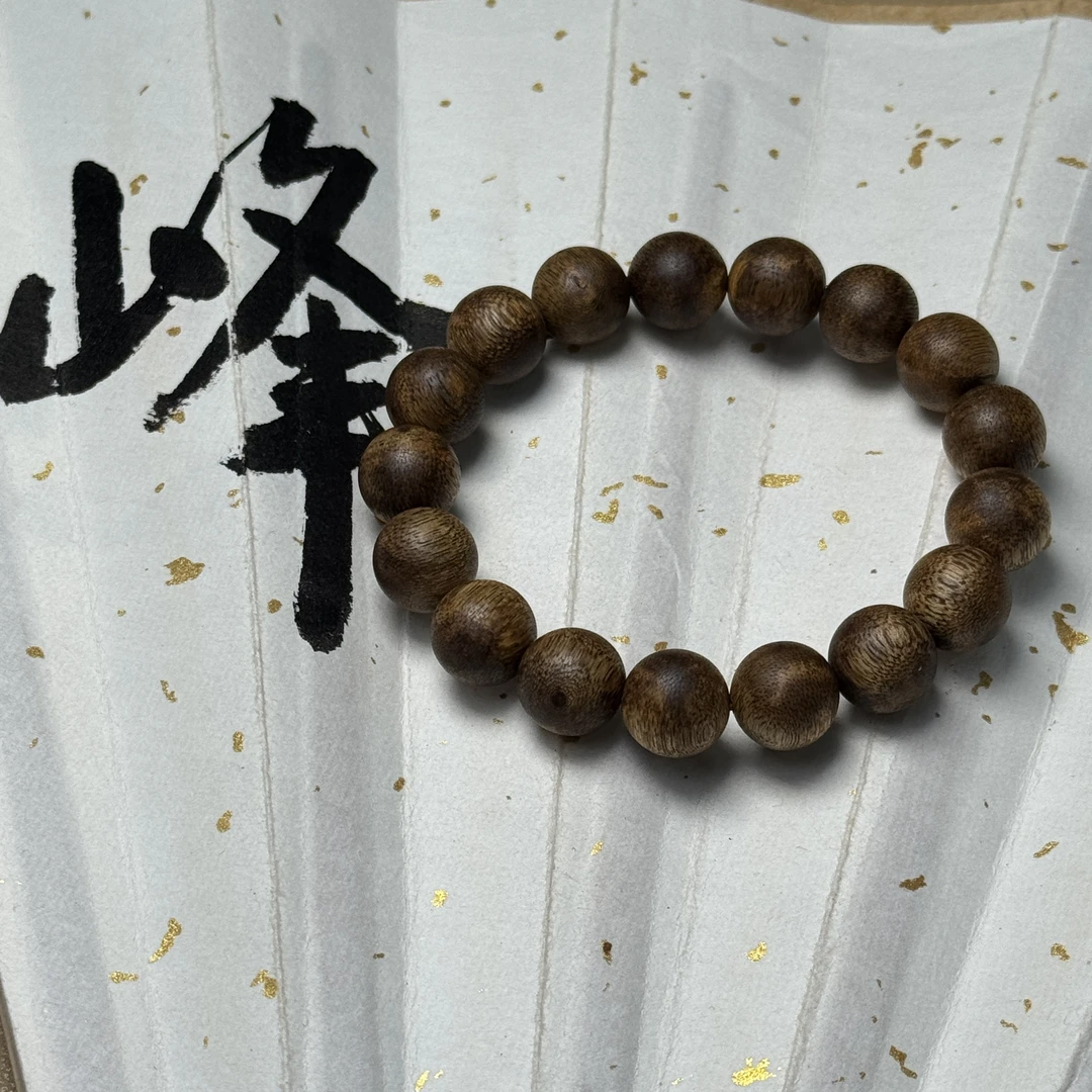 沉香【文玩好物】海南莺歌绿棋楠沉香1.2圆珠子 【多样性发其一】