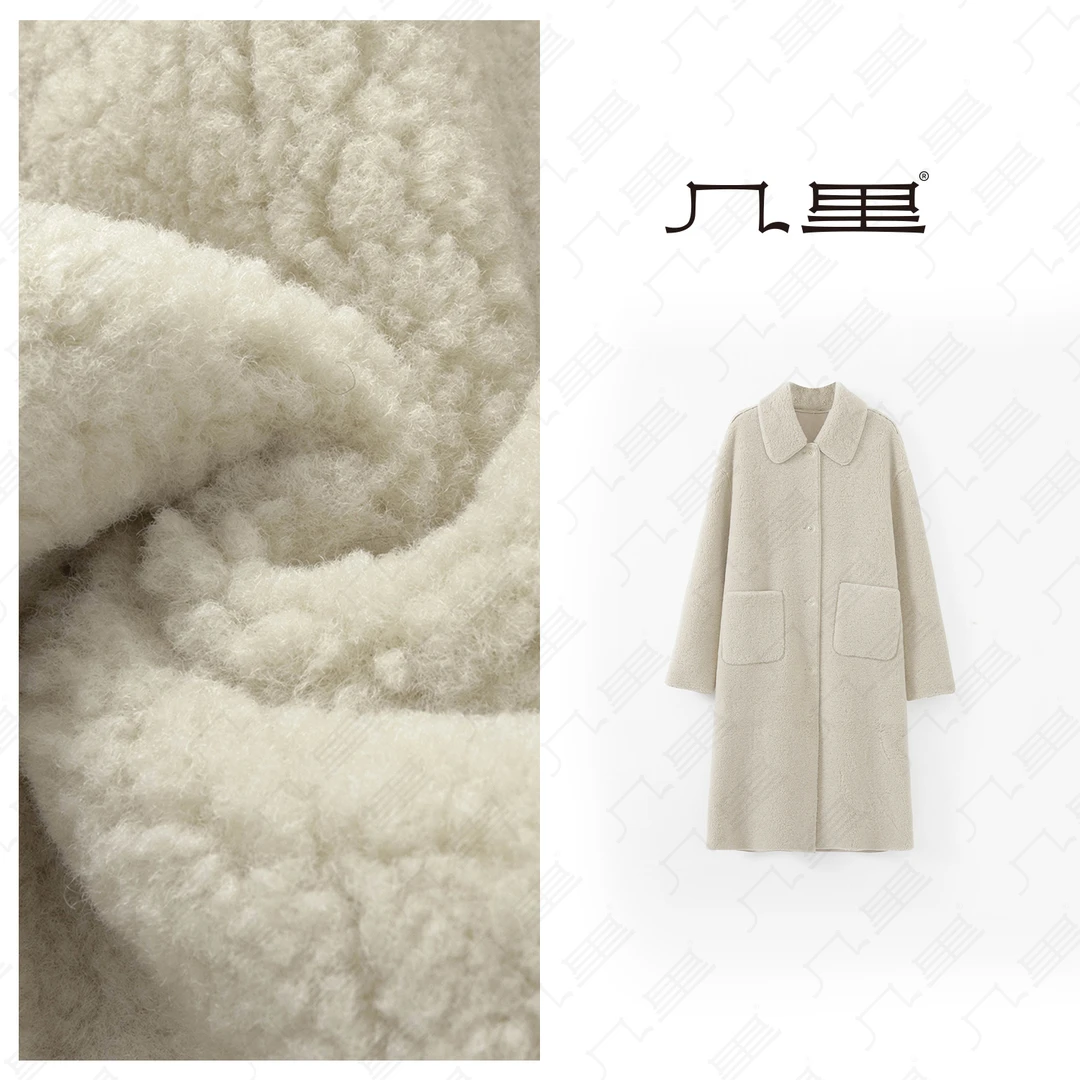 几里与麻【冬日温暖】冬季软糯皮毛外套 衣长111 胸围134 1112890