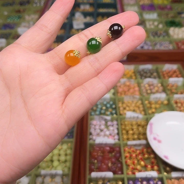 珐琅非遗传承手工圆珠扣
