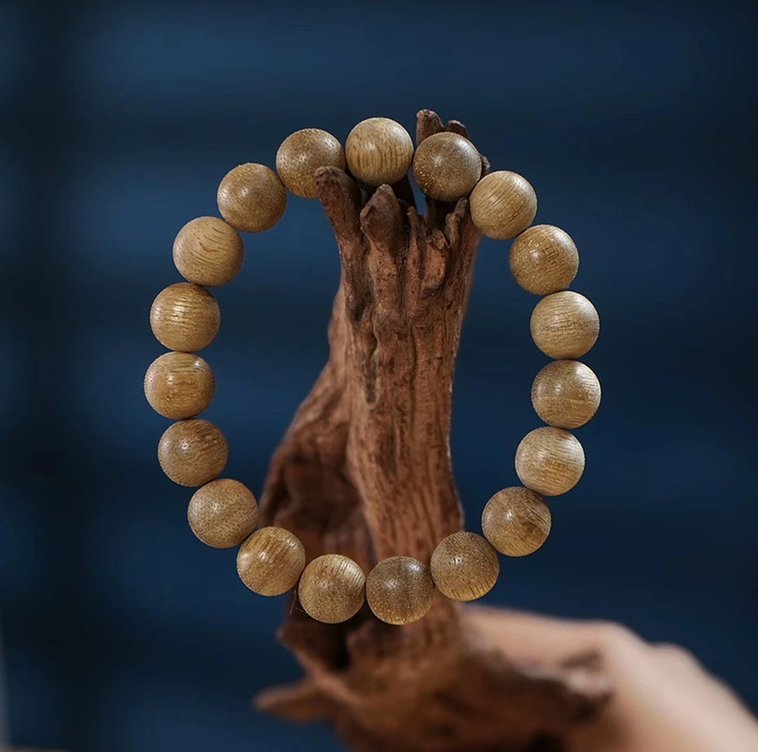 【闽博研究院】【见面礼】海南莺歌绿奇楠12MM沉香手串