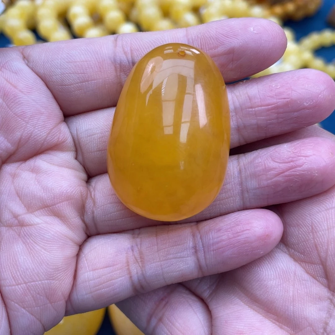 琥珀裸石未镶嵌琥珀蜜蜡