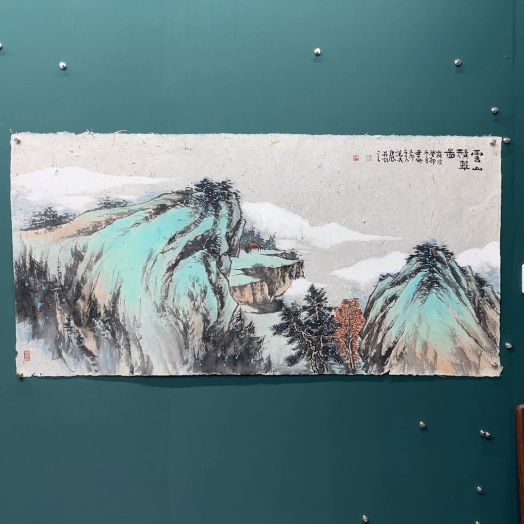 国画艺术家真人手绘