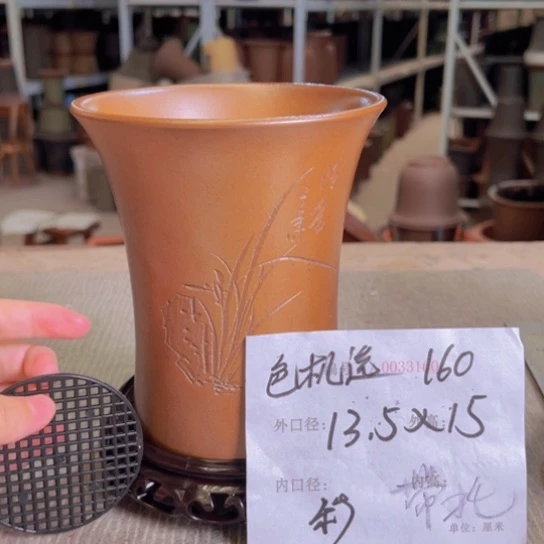 紫砂花盆紫紫砂盆